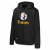 Pittsburgh Steelers Black Streak Fleece Pullover Hoodie
