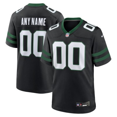 Именная игровая джерси New York Jets Nike Alternate Game - Legacy Black