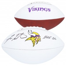 Fran Tarkenton Minnesota Vikings Autographed Fanatics Authentic Franklin White Panel Football with HOF 86 Inscription