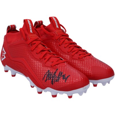 Marshawn Lynch Seattle Seahawks Autographed Fanatics Authentic Red Beast Mode B.T.A Elite Football Cleats