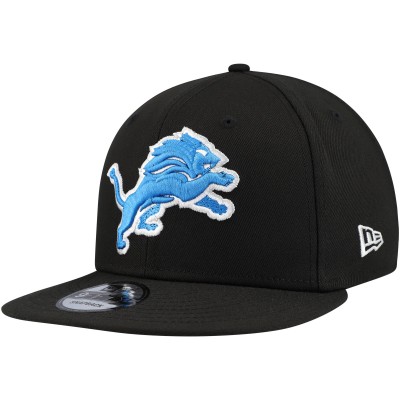 Бейсболка Detroit Lions New Era Black Basic 9FIFTY Snapback