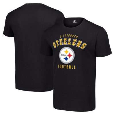 Pittsburgh Steelers Starter Black Logo T-Shirt