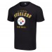 Pittsburgh Steelers Starter Black Logo T-Shirt