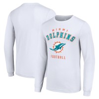 Miami Dolphins Starter White Long Sleeve T-Shirt