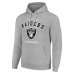 Толстовка Las Vegas Raiders Starter Unisex Logo - Heather Gray