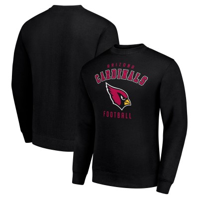 Arizona Cardinals Starter Black Team Logo Pullover Sweatshirt
