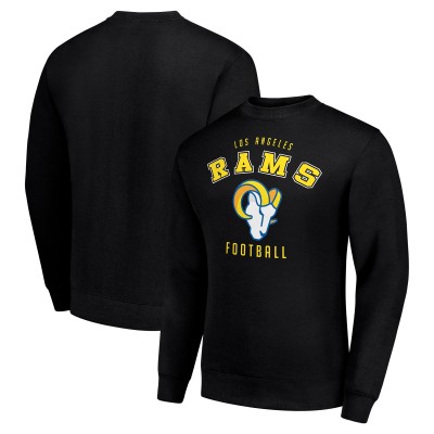 Los Angeles Rams Starter Team Logo Pullover Sweatshirt - Black
