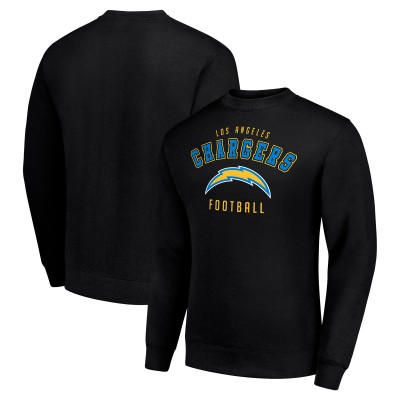 Los Angeles Chargers Starter Black Team Logo Pullover Sweatshirt