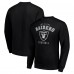 Las Vegas Raiders Starter Black Team Logo Pullover Sweatshirt