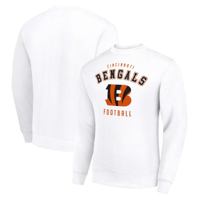 Cincinnati Bengals Starter White Team Logo Pullover Sweatshirt