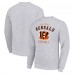 Cincinnati Bengals Starter Heather Gray Team Logo Pullover Sweatshirt