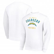 Los Angeles Chargers Starter White Team Logo Pullover Sweatshirt