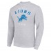 Свитшот Detroit Lions Starter Team Logo - Heather Gray