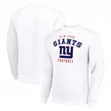 New York Giants Starter White Team Logo Pullover Sweatshirt