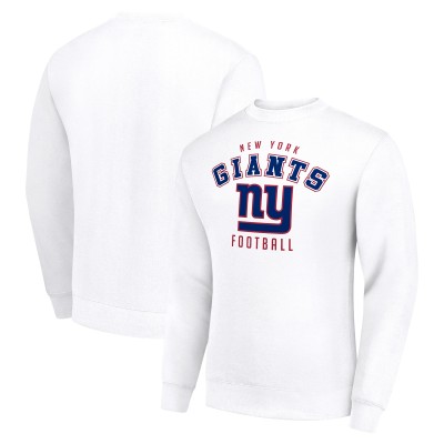 New York Giants Starter White Team Logo Pullover Sweatshirt