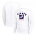 New York Giants Starter White Team Logo Pullover Sweatshirt