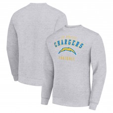 Los Angeles Chargers Starter Heather Gray Team Logo Pullover Sweatshirt