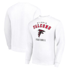 Свитшот Atlanta Falcons Starter White Team Logo Pullover