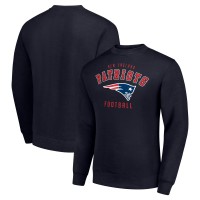 New England Patriots Starter Navy Team Logo Pullover Sweatshirt