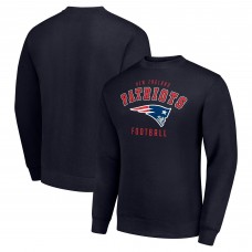 New England Patriots Starter Navy Team Logo Pullover Sweatshirt