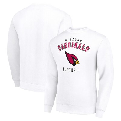 Arizona Cardinals Starter White Team Logo Pullover Sweatshirt