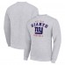 New York Giants Starter Heather Gray Team Logo Pullover Sweatshirt