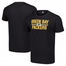 Футболка Green Bay Packers Starter Black Team Mesh Print Graphic