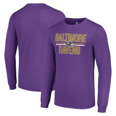 Футболка с длинным рукавом Baltimore Ravens Starter Team Mesh Print Graphic - Purple