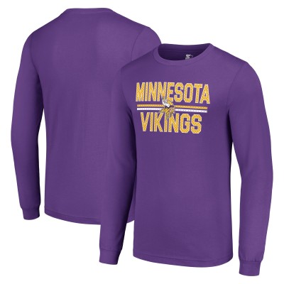 Футболка с длинным рукавом Minnesota Vikings Starter Team Mesh Print Graphic - Purple