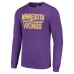 Футболка с длинным рукавом Minnesota Vikings Starter Team Mesh Print Graphic - Purple
