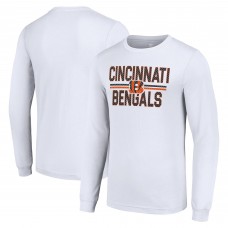 Футболка с длинным рукавом Cincinnati Bengals Starter Mesh Team Graphic - White Футболка с длинным рукавом Cincinnati Bengals Starter Mesh Team Graphic - White
