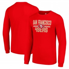 Футболка с длинным рукавом San Francisco 49ers Starter Team Mesh Print Graphic - Scarlet