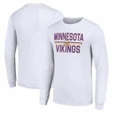 Футболка с длинным рукавом Minnesota Vikings Starter Team Mesh Print Graphic - White