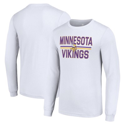Футболка с длинным рукавом Minnesota Vikings Starter Team Mesh Print Graphic - White