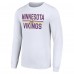 Футболка с длинным рукавом Minnesota Vikings Starter Team Mesh Print Graphic - White