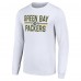 Футболка с длинным рукавом Green Bay Packers Starter White Team Mesh Print Graphic