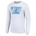 Футболка с длинным рукавом Detroit Lions Starter Team Mesh Print Graphic - White