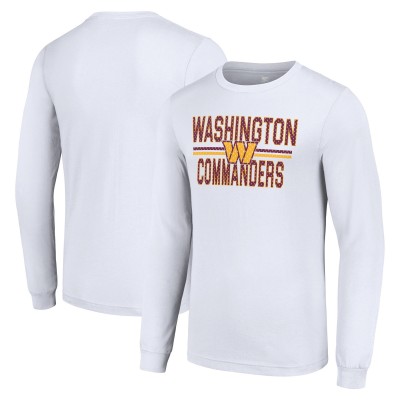 Футболка с длинным рукавом Washington Commanders Starter Team Mesh Print Graphic - White