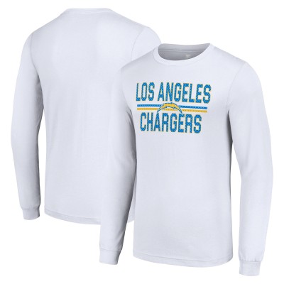 Футболка с длинным рукавом Los Angeles Chargers Starter Team Mesh Print Graphic - White