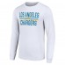 Футболка с длинным рукавом Los Angeles Chargers Starter Team Mesh Print Graphic - White