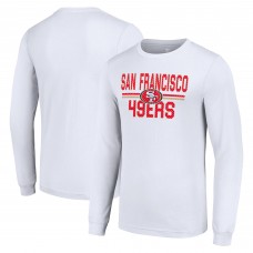 Футболка с длинным рукавом San Francisco 49ers Starter Team Mesh Print Graphic - White