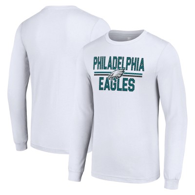 Футболка с длинным рукавом Philadelphia Eagles Starter Team Mesh Print Graphic - White