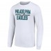 Футболка с длинным рукавом Philadelphia Eagles Starter Team Mesh Print Graphic - White