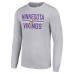 Футболка с длинным рукавом Minnesota Vikings Starter Team Mesh Print Graphic - Heather Gray