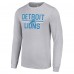 Футболка с длинным рукавом Detroit Lions Starter Team Mesh Print Graphic - Heather Gray