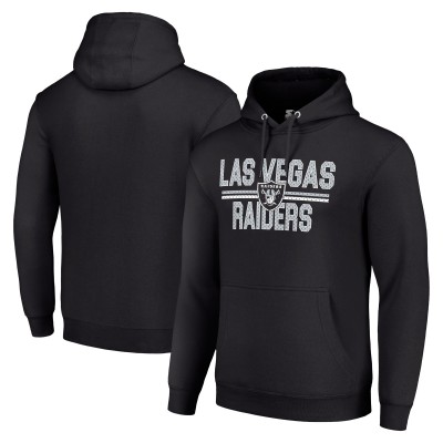 Толстовка Las Vegas Raiders Starter Unisex Team Mesh Print Graphic Tri-Blend - Black