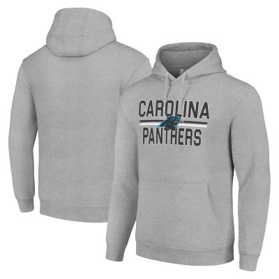 Толстовка Carolina Panthers Starter Unisex Mesh Team Graphic Tri-Blend - Heather Gray