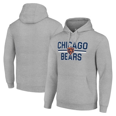 Толстовка Chicago Bears Starter Unisex Mesh Team Graphic Tri-Blend - Heather Gray