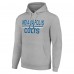 Unisex Indianapolis Colts Starter Heather Gray Team Mesh Print Graphic Tri-Blend Pullover Hoodie