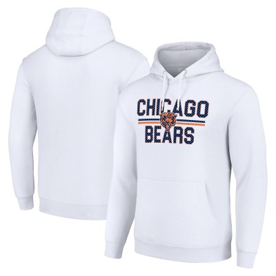 Толстовка Chicago Bears Starter Unisex Mesh Team Graphic Tri-Blend - White